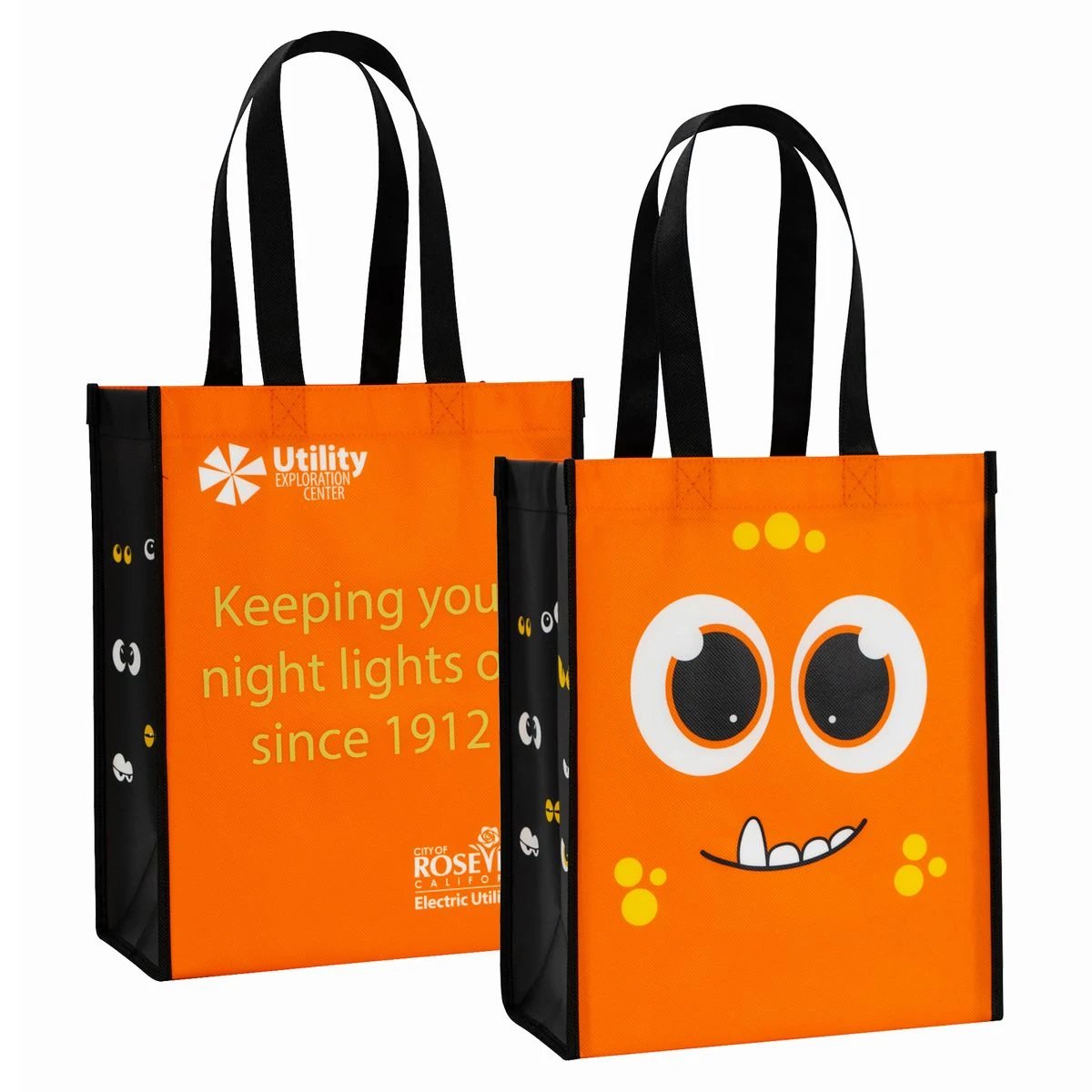 Custom Full-Color Laminated Non-Woven Promotional Tote Bag 9"x12"x4.5" 1
