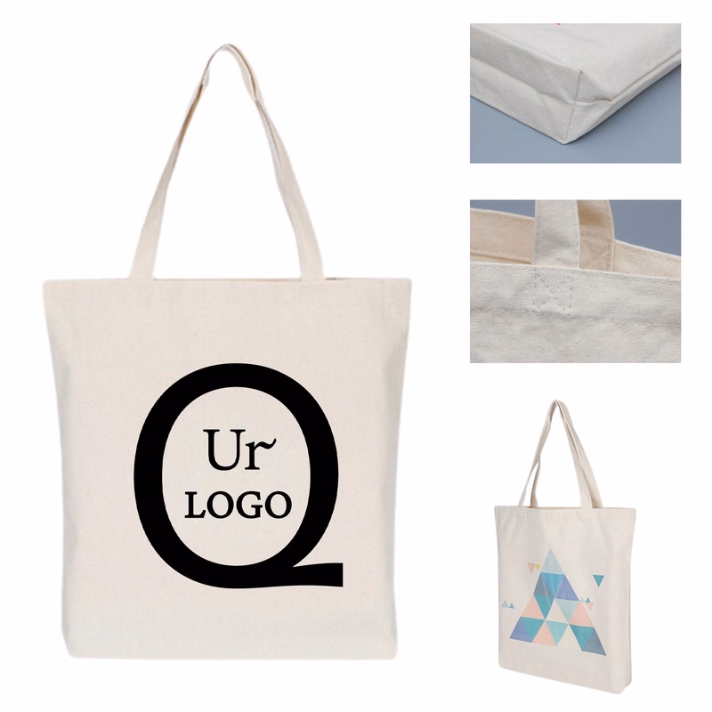 11.81 X 13.78 X 3.94 Inch Canvas Shopping Grocery Tote Bag