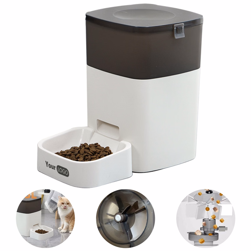 Plastic Pet Mechanical Button Feeder