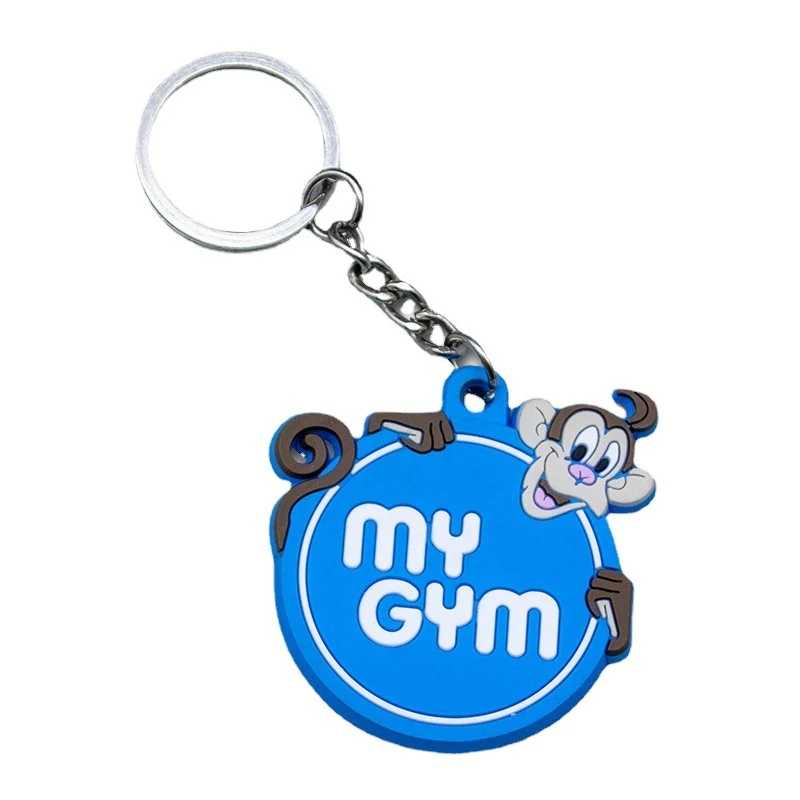 Custom Clear Silicone Label Keychain 1