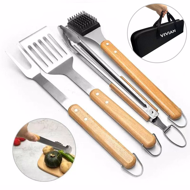 Stainless Steel BBQ Tool Set