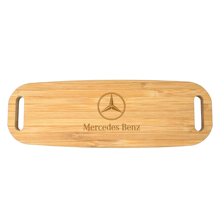 23.5" Rectangle Bamboo Cutting Board with Handles 1