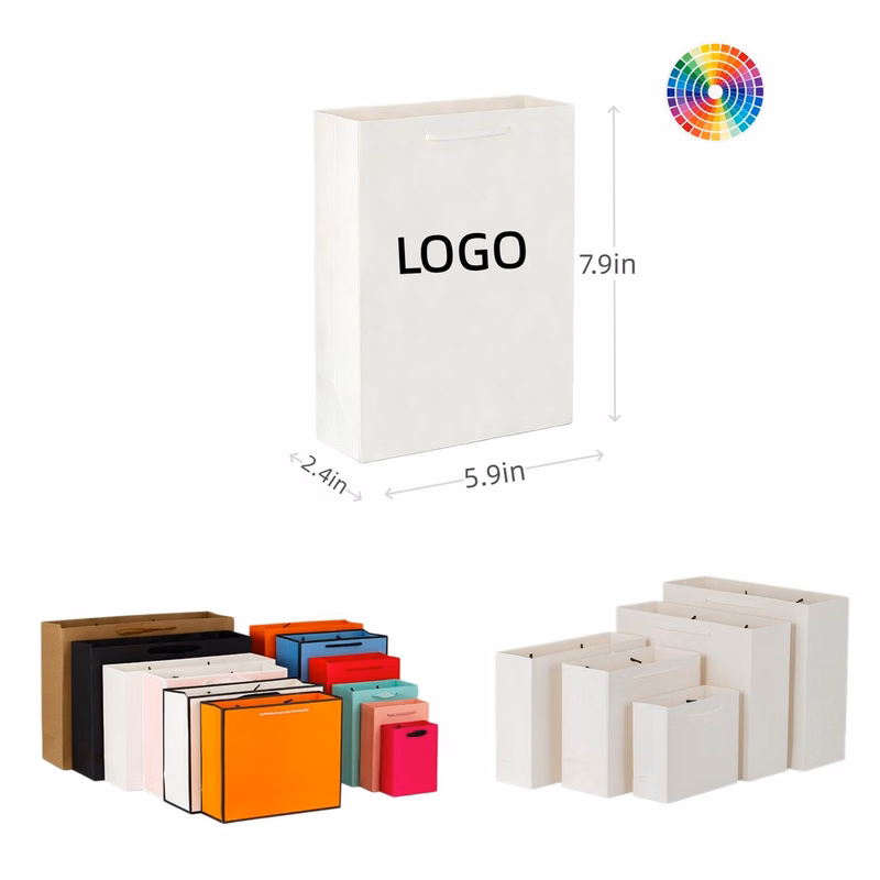 Customizable Cardboard Gift Tote Bags