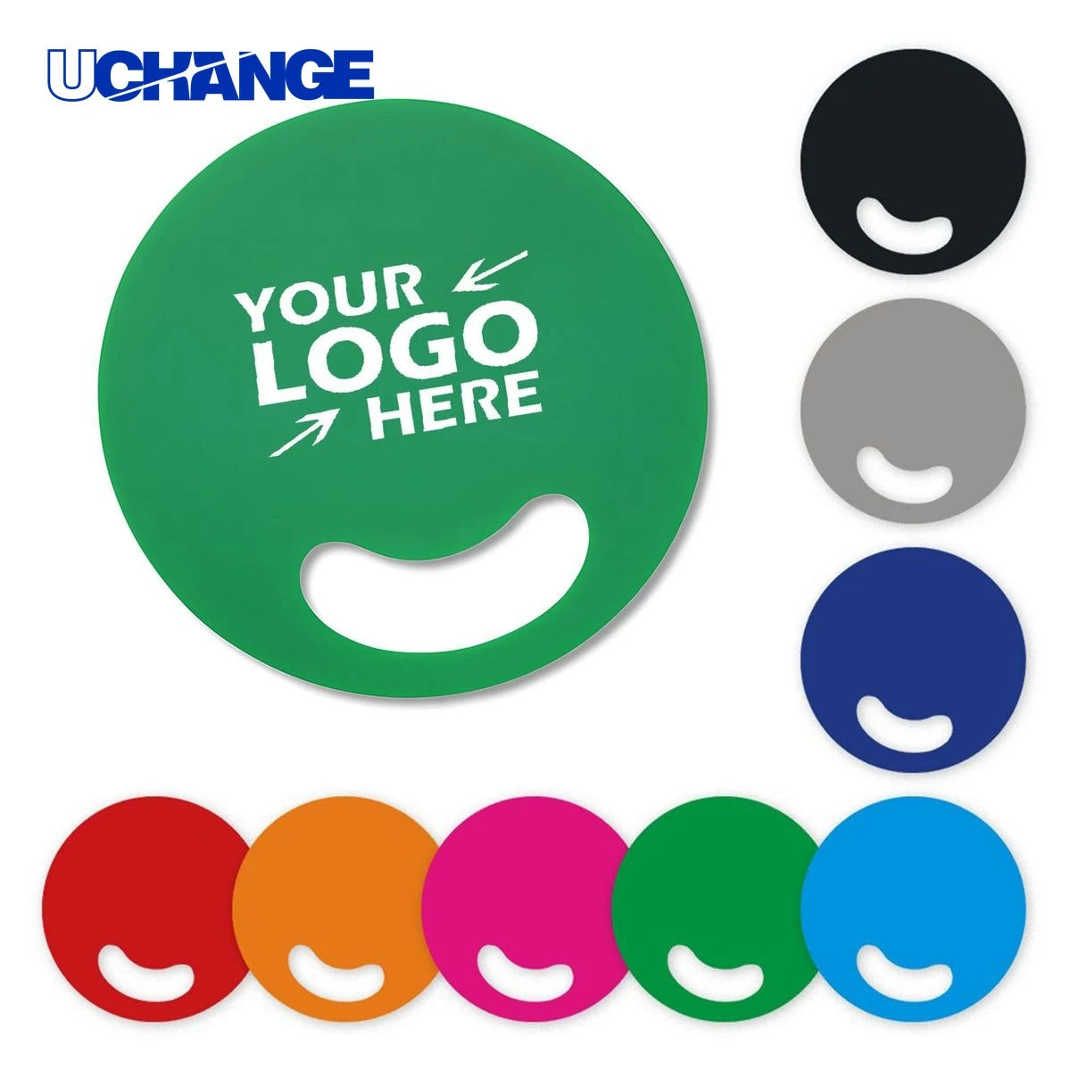 Handle-Less Round Advertising Hand Fan 1