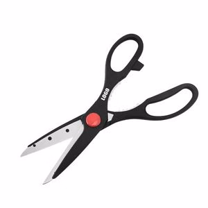 Multifunctional Kitchen Scissors With Black Handle