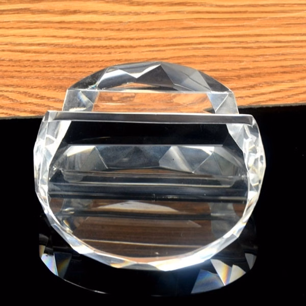 Paperweight Crystal Business Card Holder