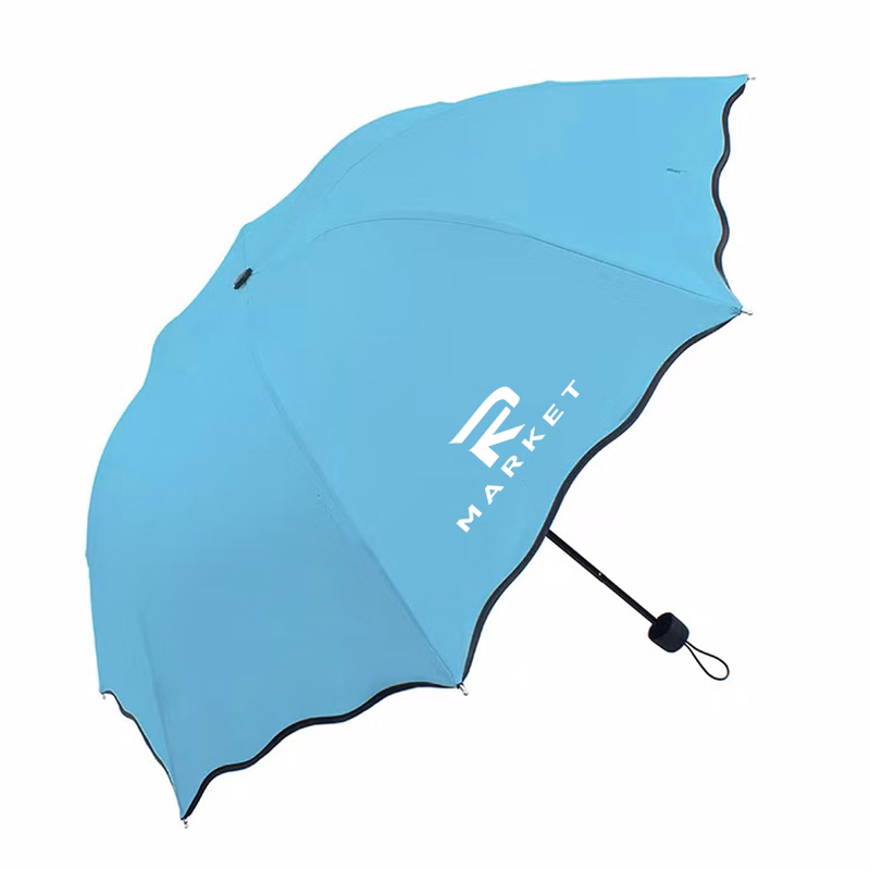 Hydrochromic Pattern-Reveal Compact Umbrella