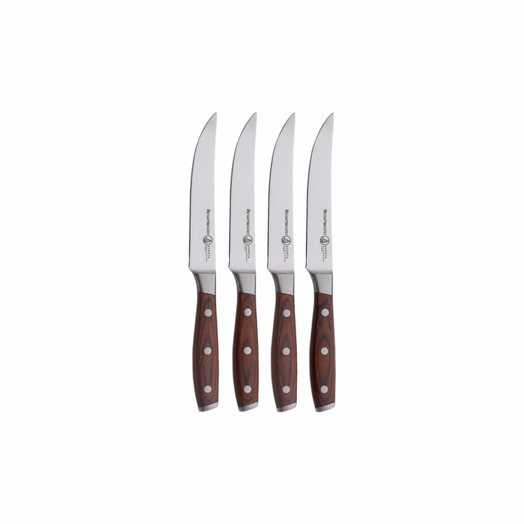 Messermeister Avanta Pakkawood 4-Piece Fine Edge Steak Knife Set