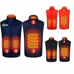 4 Part Heated USB Charging Heating Vest