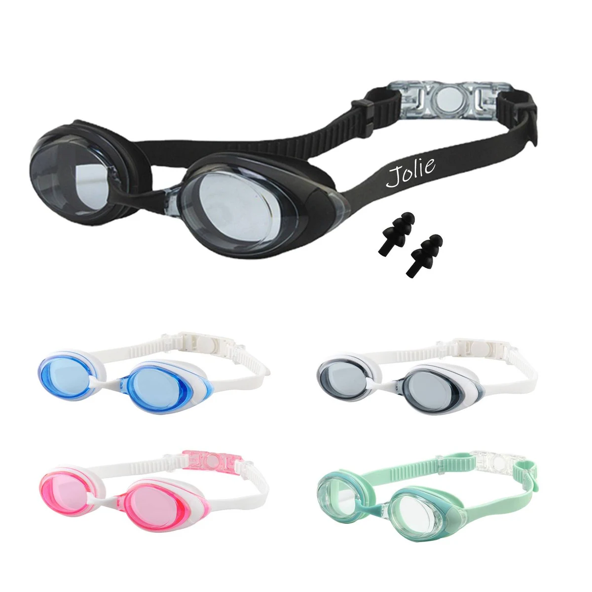Anti-fog Swimming Goggles-swimming Earplug Set 1