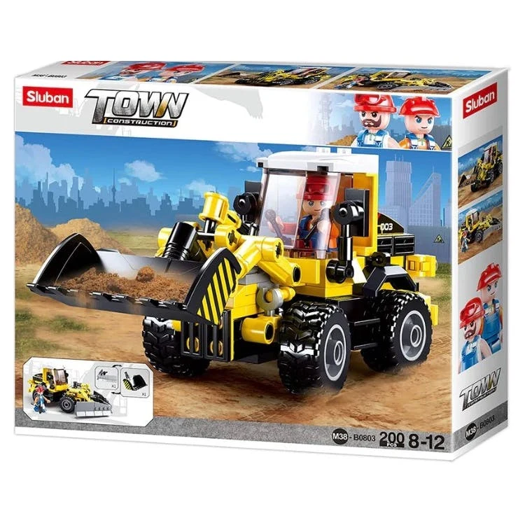 2-in-1 Forklift Truck Building Brick Construction Kits - 200 Pieces 1