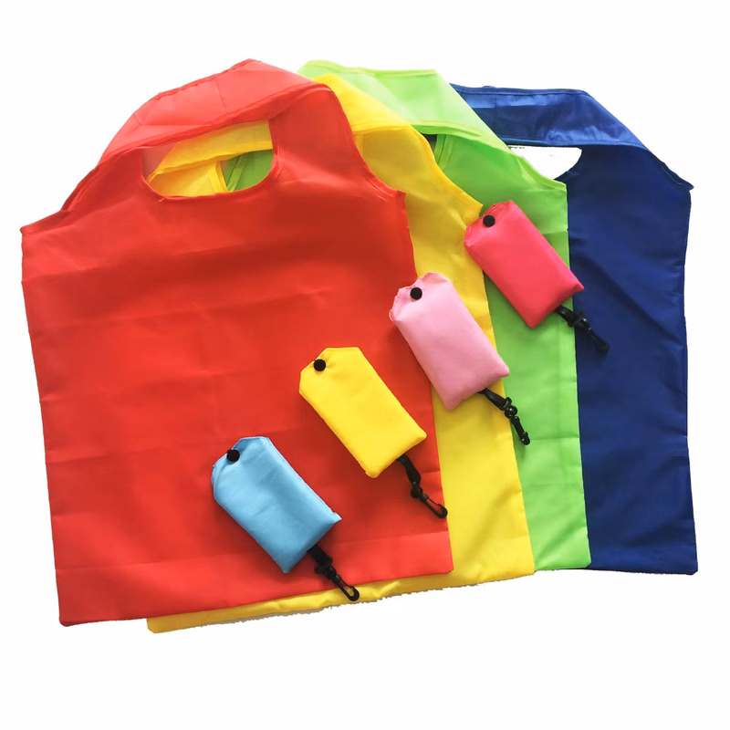 Foldable Reusable Grocery Shopping Tote Bag Fits in Pocket