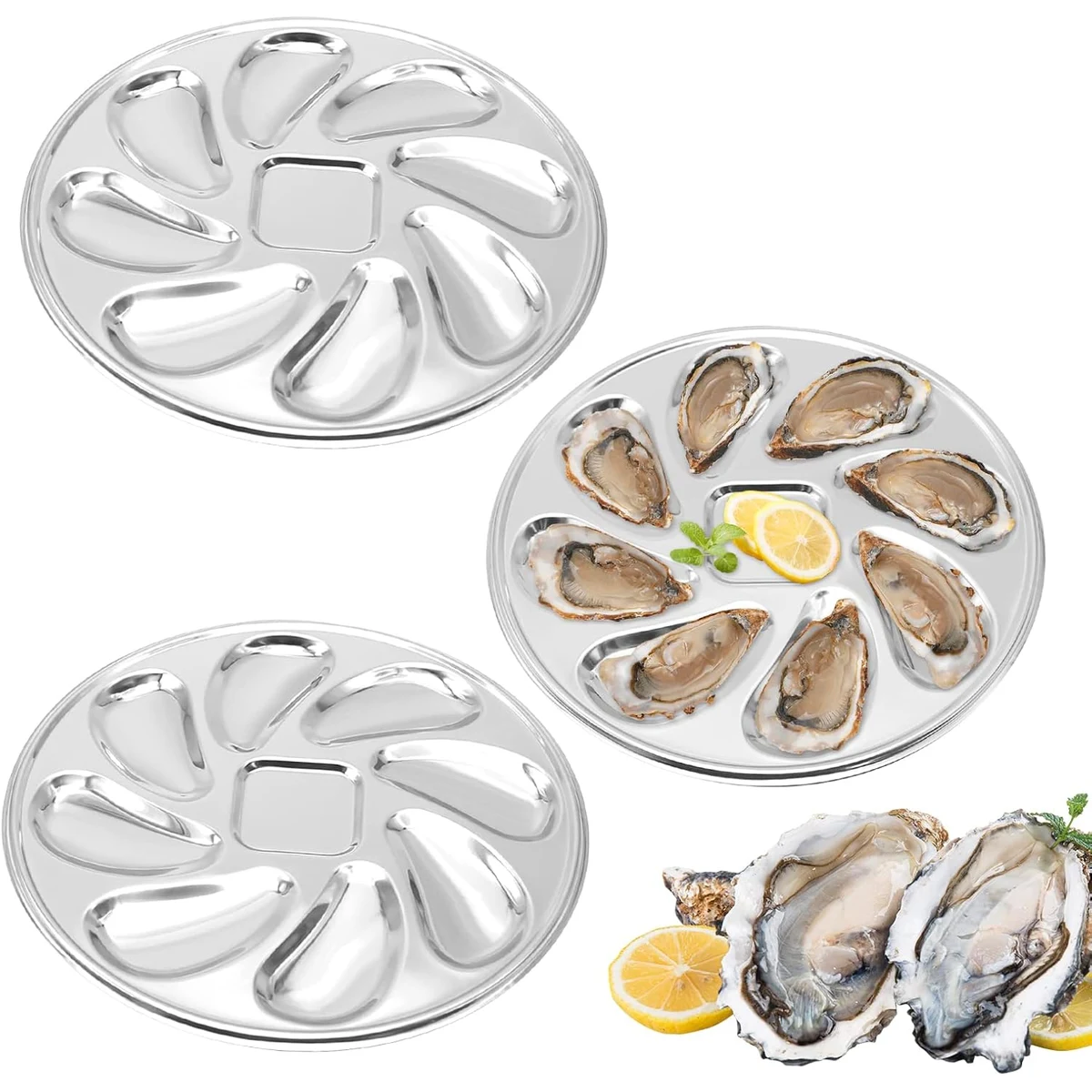 8 Slots Oyster Grill Pan 1