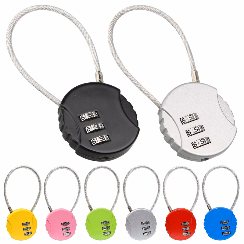 Digital Combination Steel Rope Lock