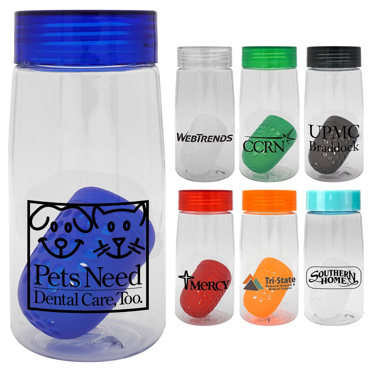 Clear View 18 oz. Recycled Bottle with Floating Infuser 1