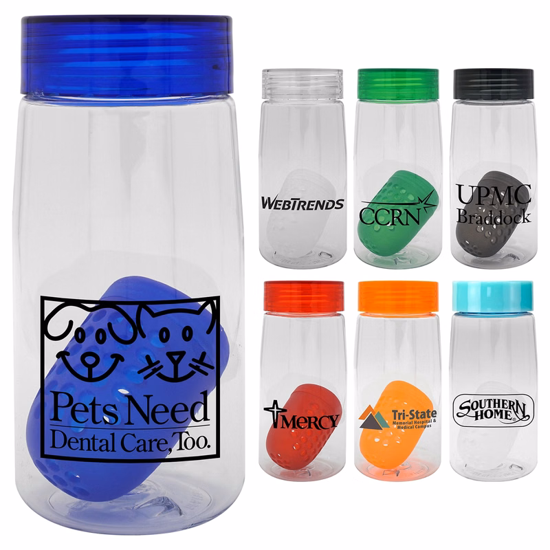 Clear View 18 oz. Recycled Bottle with Floating Infuser