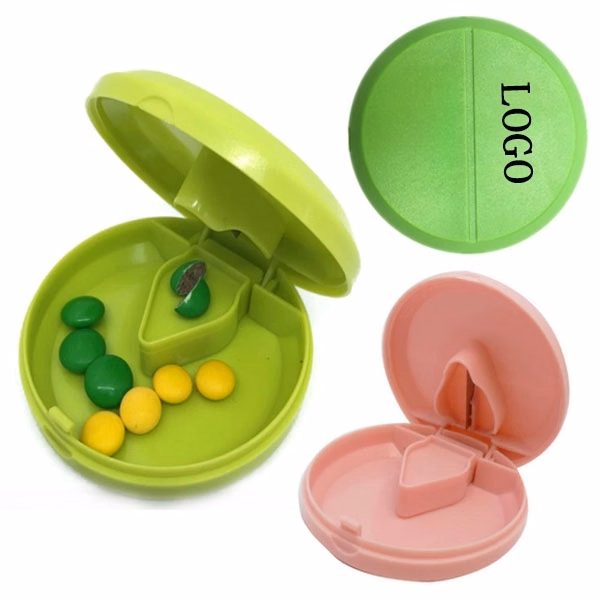 Round Pill Box With Cutter