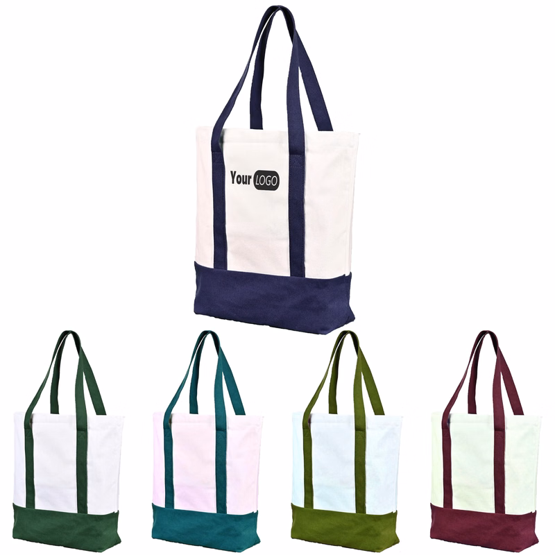 Canvas Reinforced Base Tote Bag
