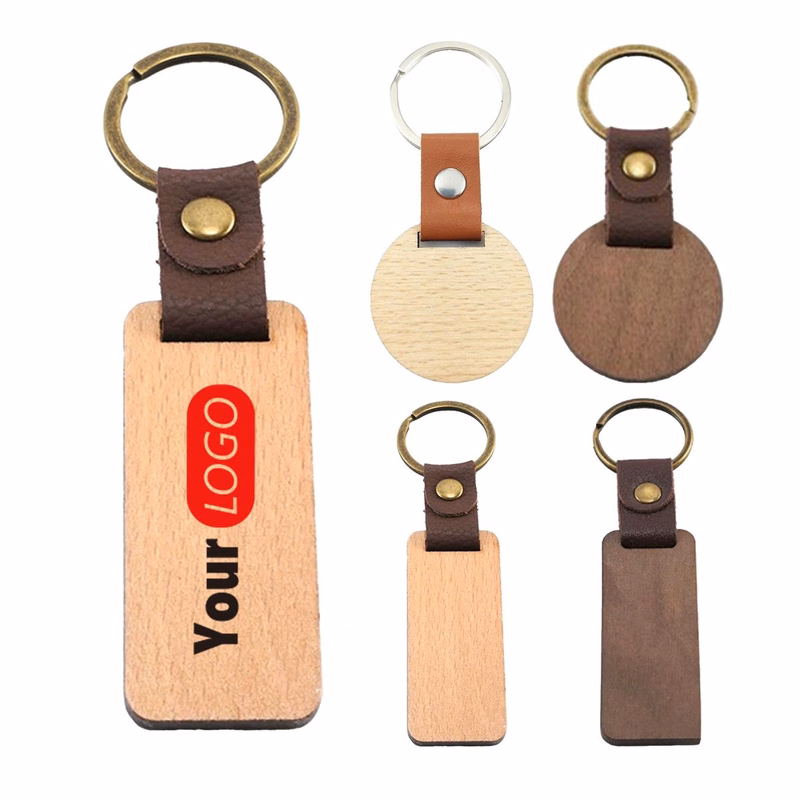 Beech Wood Leather Key Holder