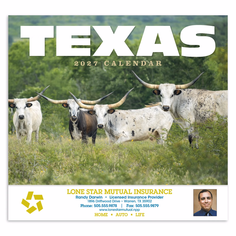HotLine® Products Texas Appointment Calendar - Stapled