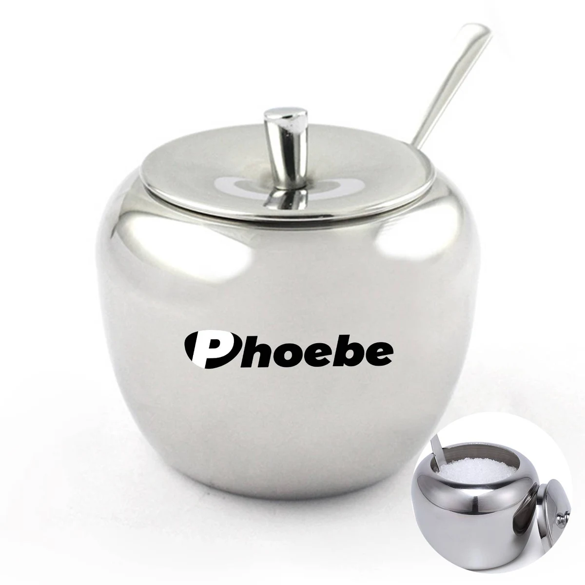 Stainless Steel Sugar Bowl 1