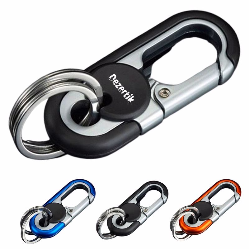 Stylish Dual Loop Anti-Loss Keychain for Business Men