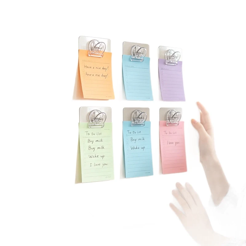Transparent Self-Adhesive Clip for Fridge & Desk 1