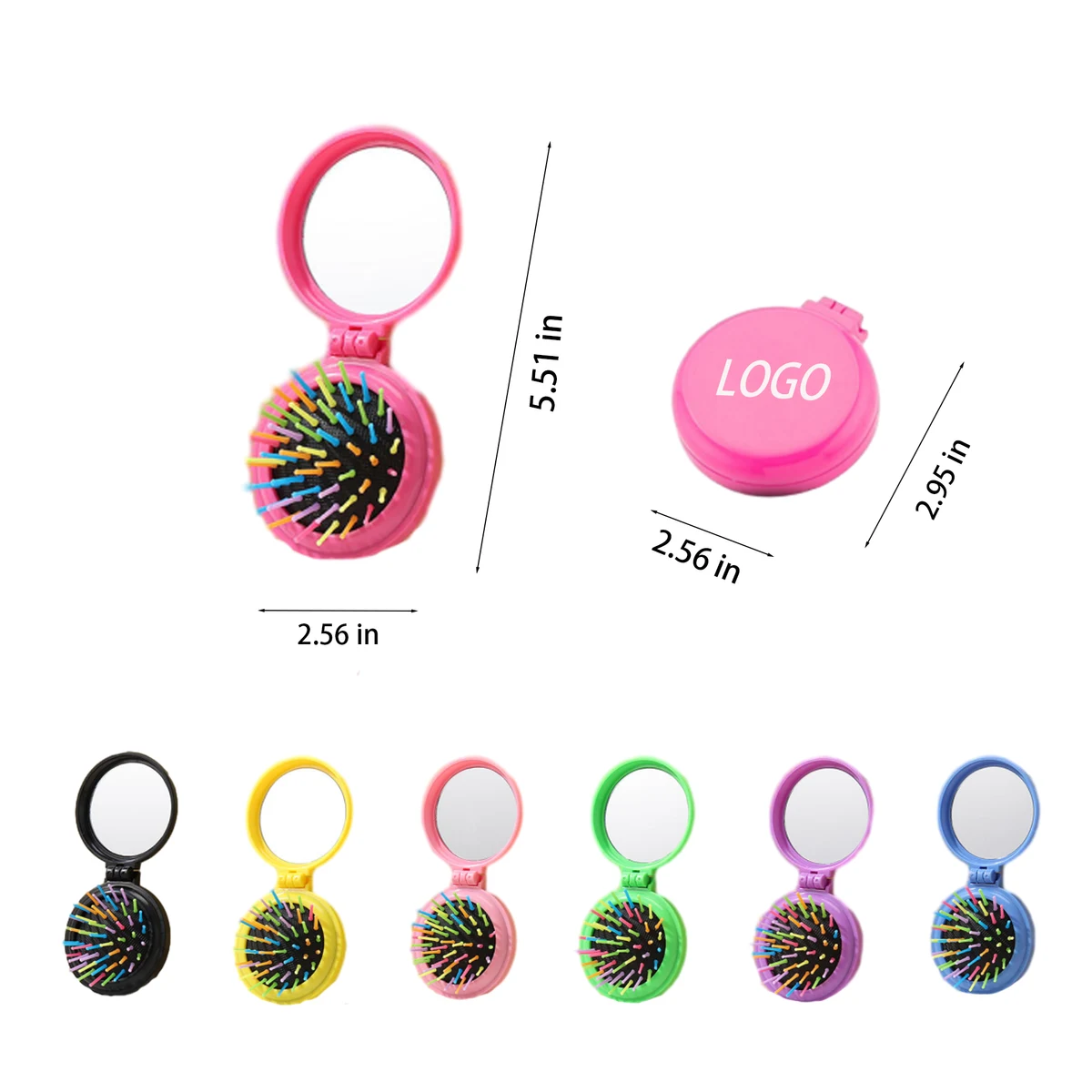 Plastic Foldable Pocket Hair Comb 1