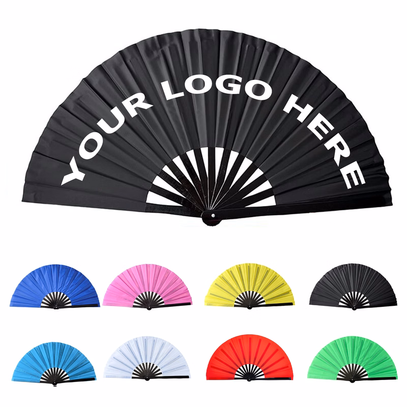 Custom Printed Folding Fabric Cloth Advertising Hand Fan
