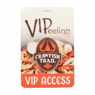USA Made Laminated Event Tag (5.5"x3.625") Rectangle