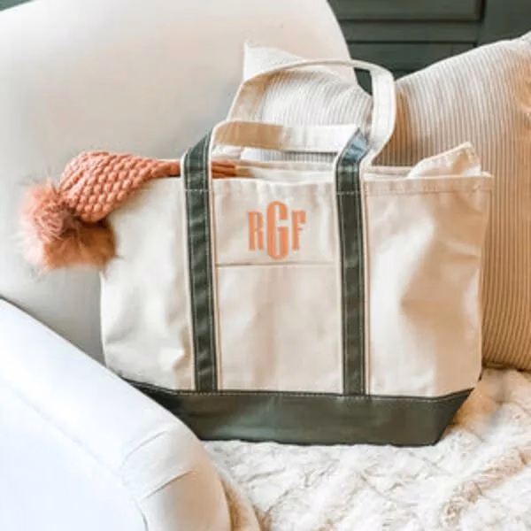 Large Size Portable Durable Customizable Canvas Totebag