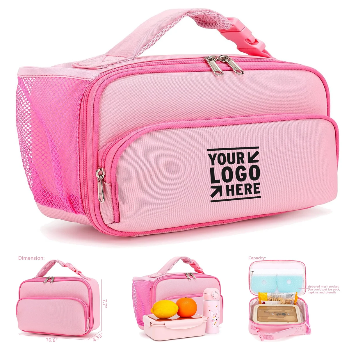 Kids Lunch box Insulated Soft Bag Mini Cooer Back to School Thermal Meal Tote Kit 1