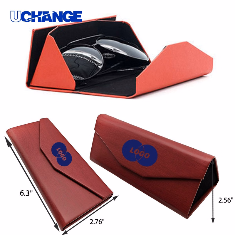 Eyewear Versatile Foldable Leather Eyeglasses Case Organizer