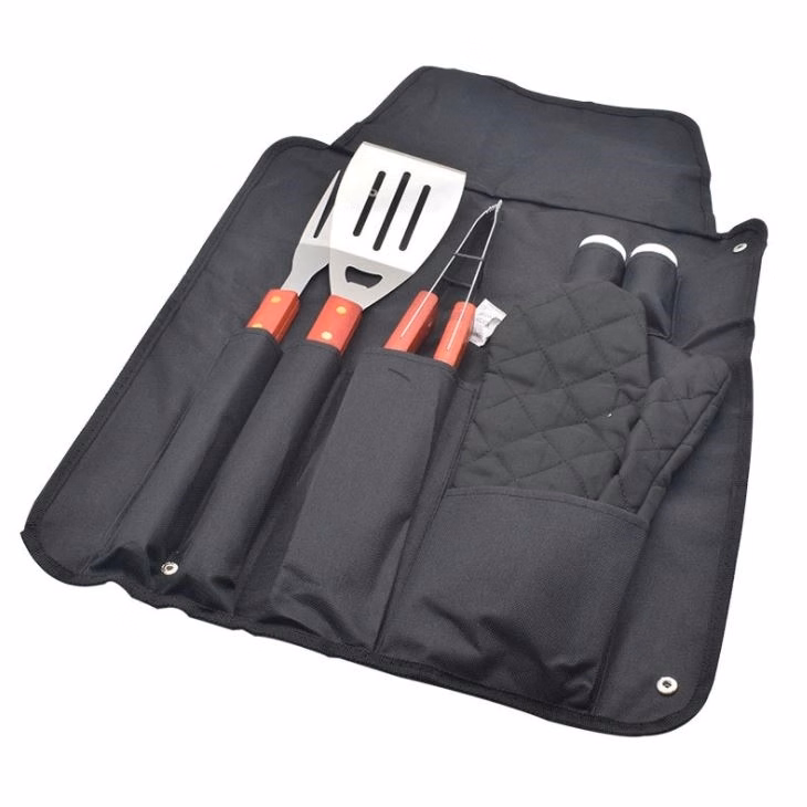 BBQ Apron Tool Set, 7 Pieces