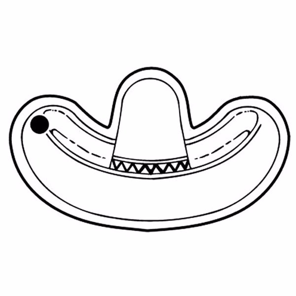 Sombrero 2 Key Tag - Spot Color