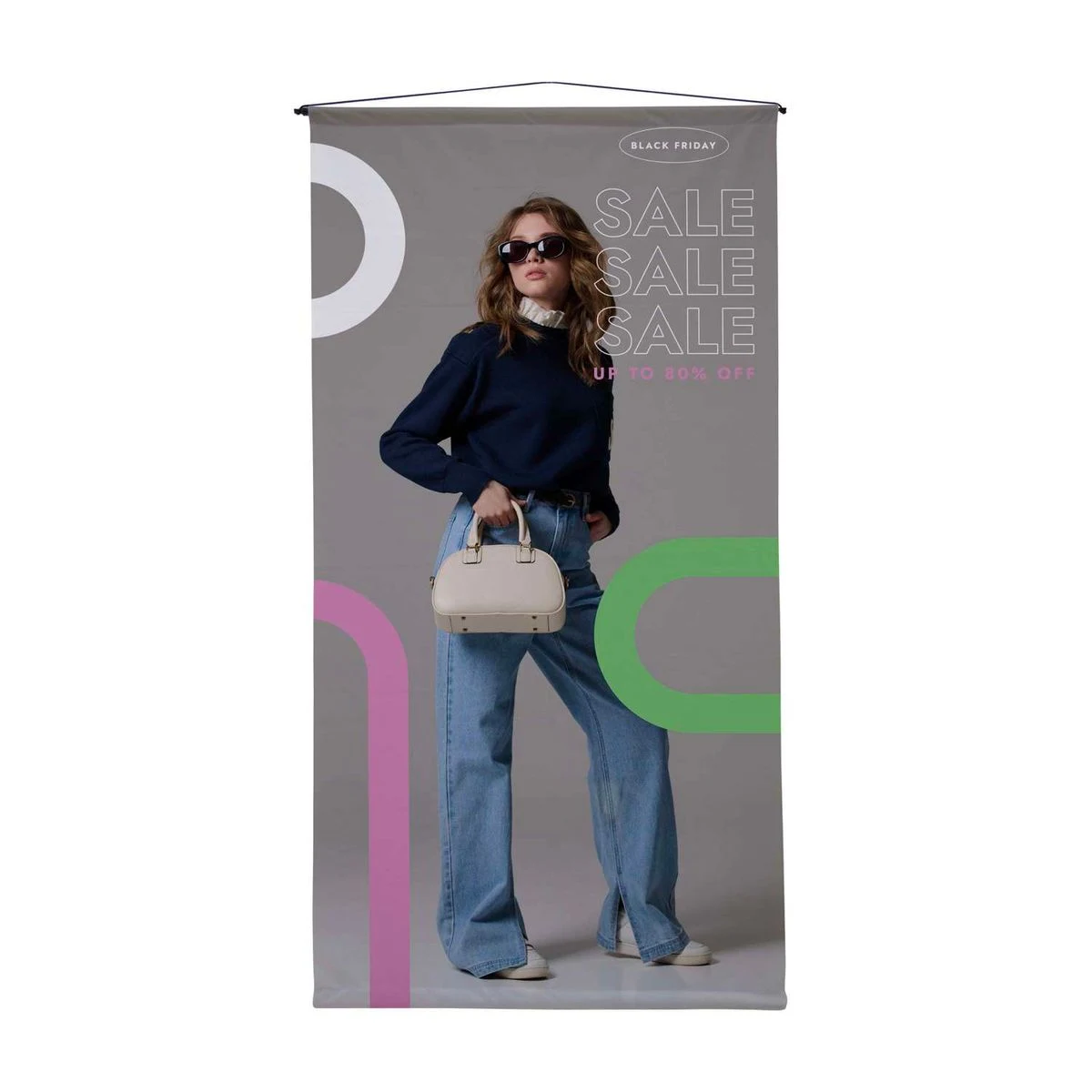 2'W x 4'H Hanging Banner 1