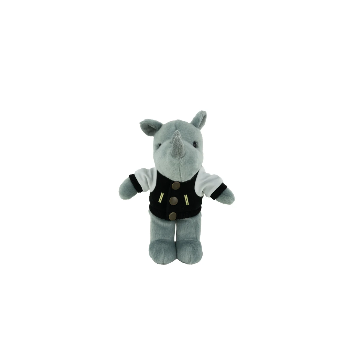 Plush Rhino with a Varsity Jacket 1