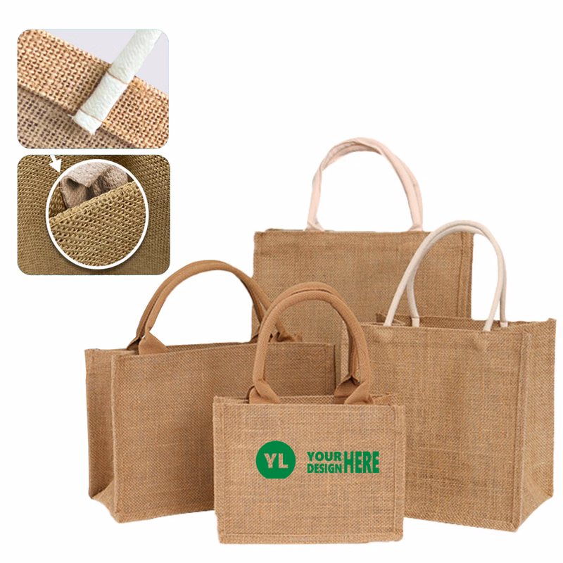Customizable LogoHealthy Jute Handbag MOQ50