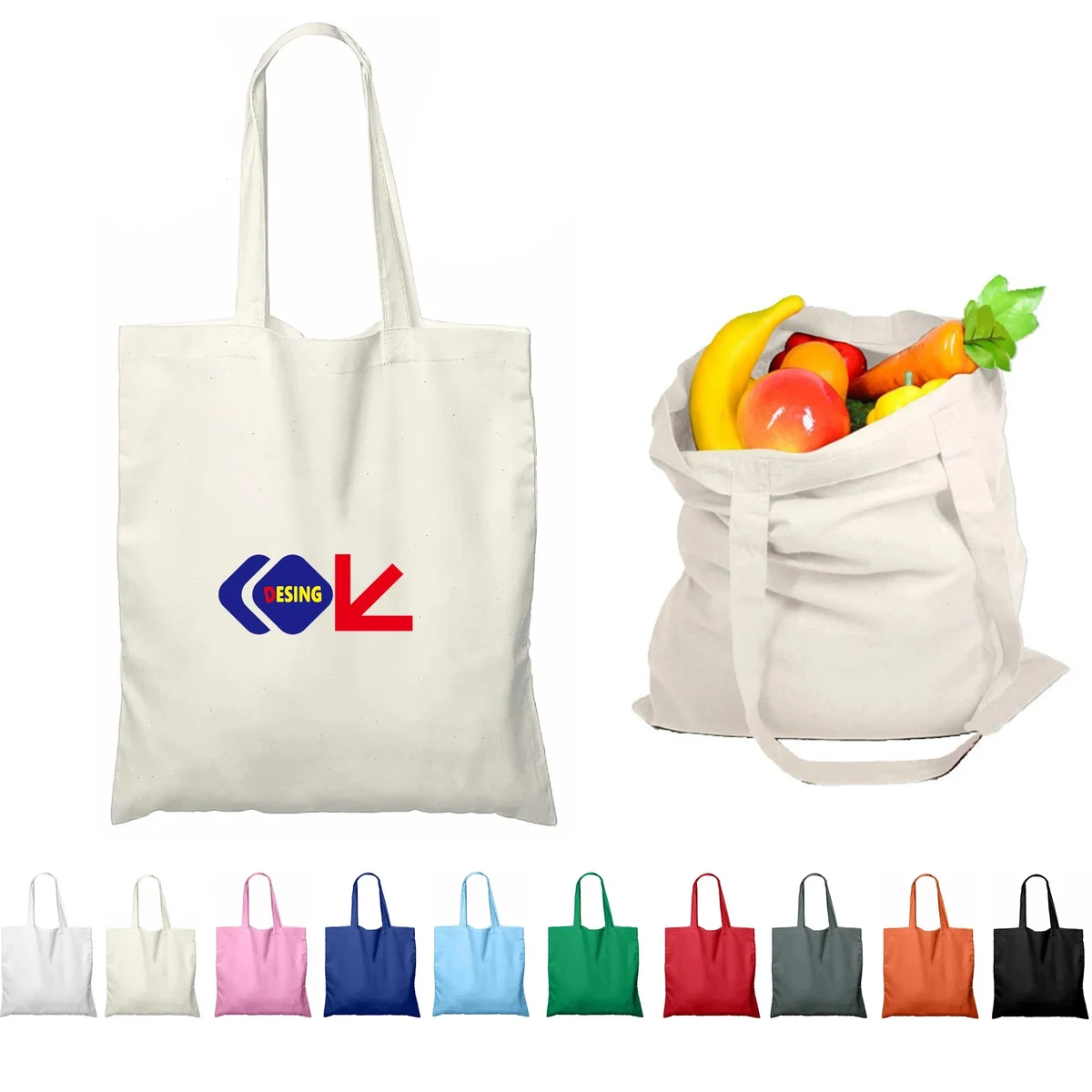 Economical Cloth Tote Bag, custom tote bag with logo imprint 1