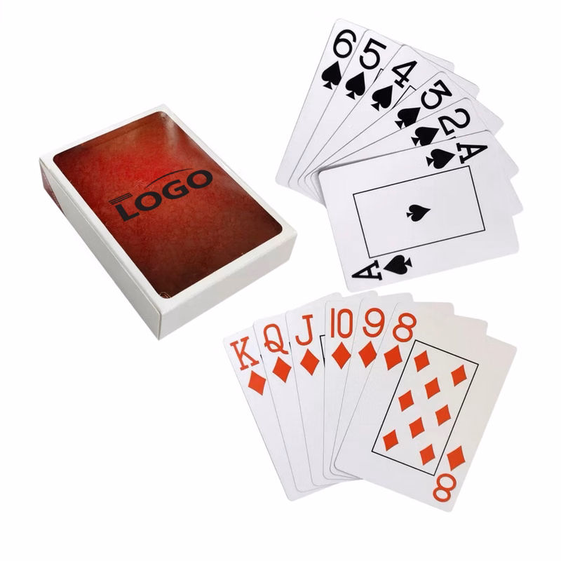 Paper Playing Cards Deck With Printed Tuck Box
