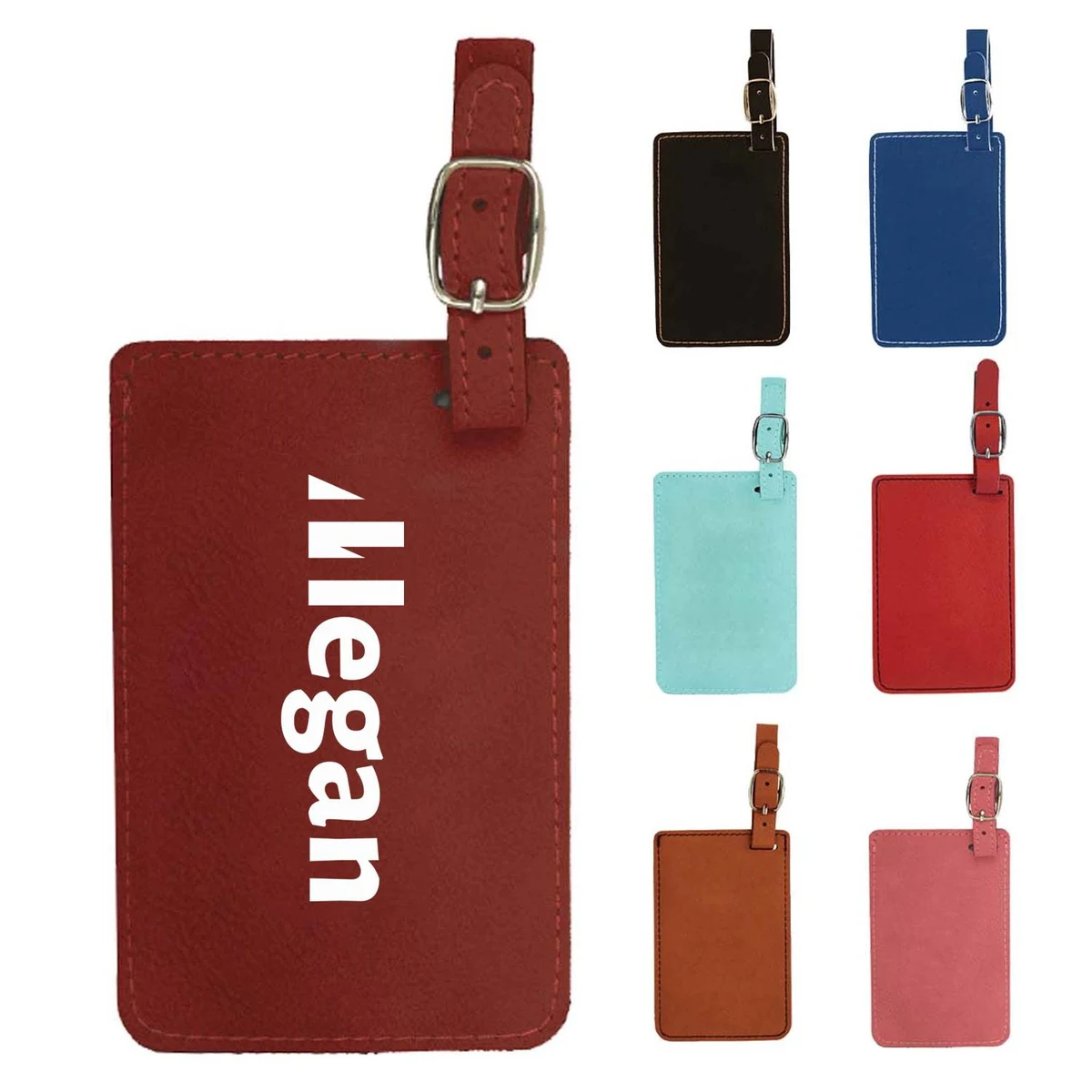 Fashionable And Minimalist Leather Luggage Tag 1