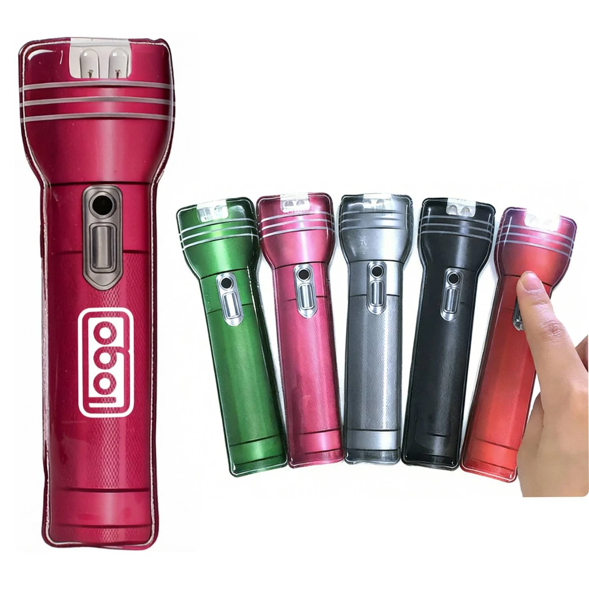 PVC LED Flashlight Keychain 1