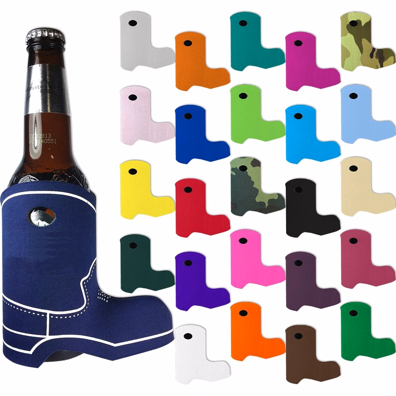 Cowboy Boot Shape Premium Foam Bottle Cooler