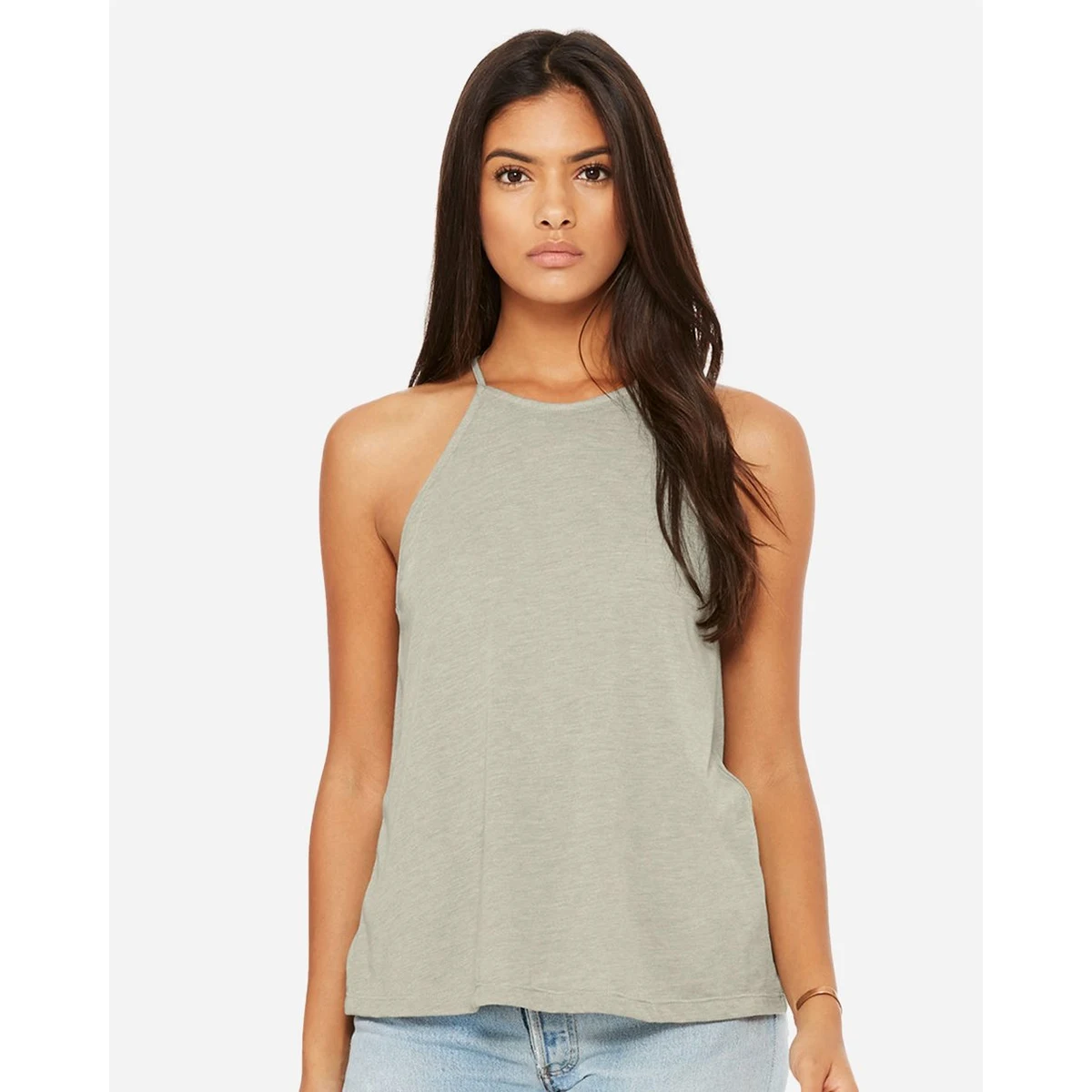 Women's Flowy High-Neck Tank - 8809 1
