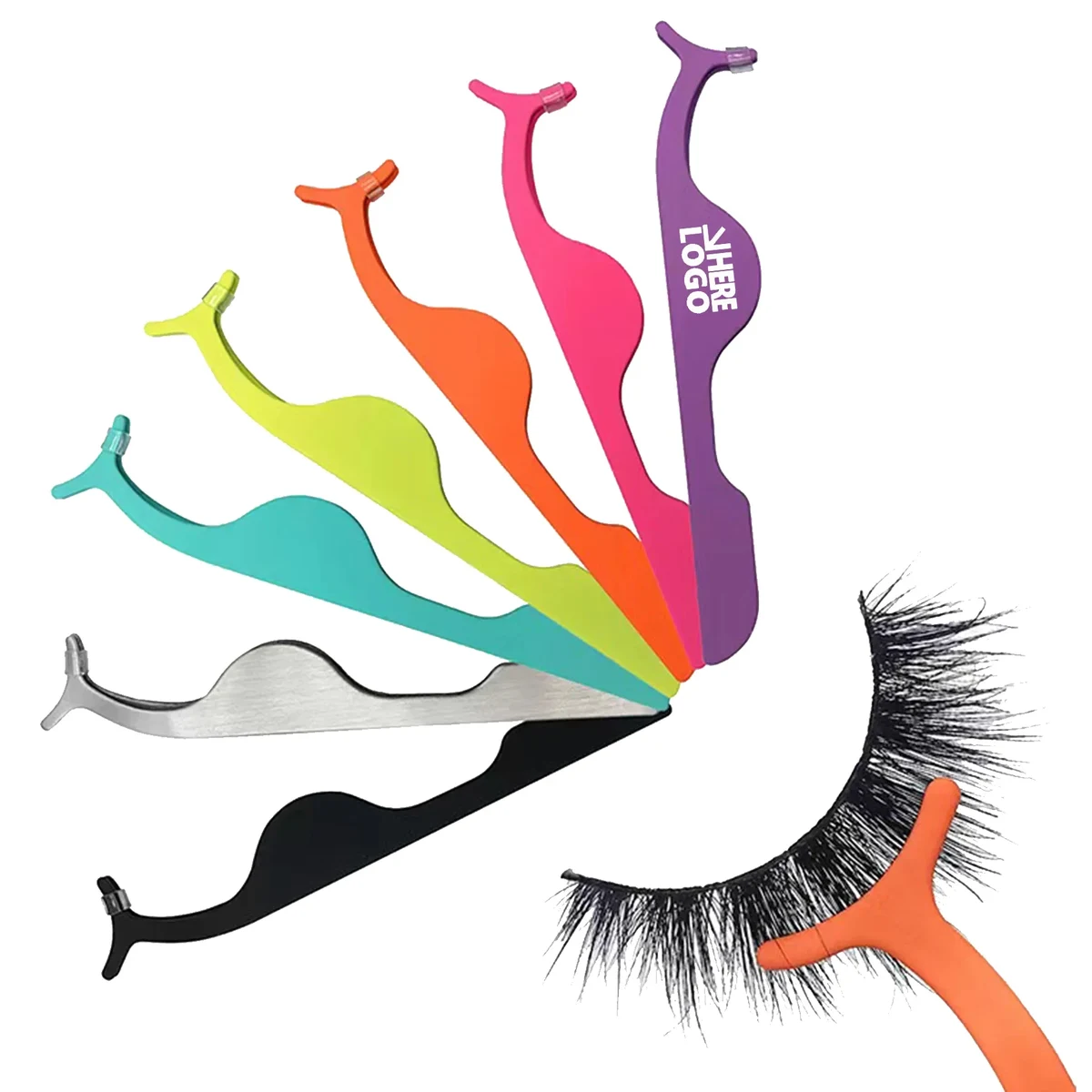 Eyelash Applicator Tweezers Stainless Steel 1