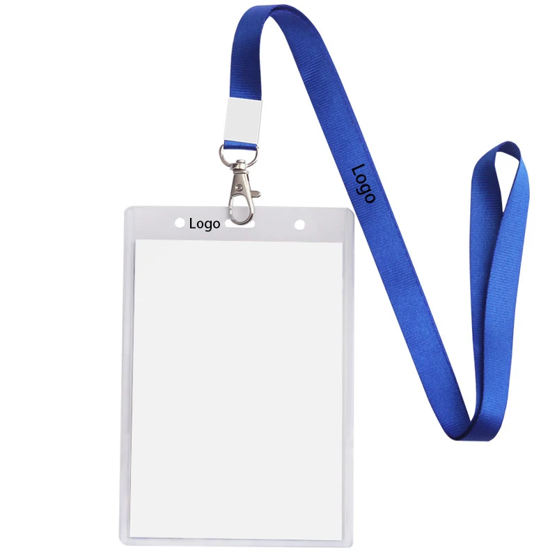 Enlarged Transparent ID Card Badge Holder with Lanyard 1
