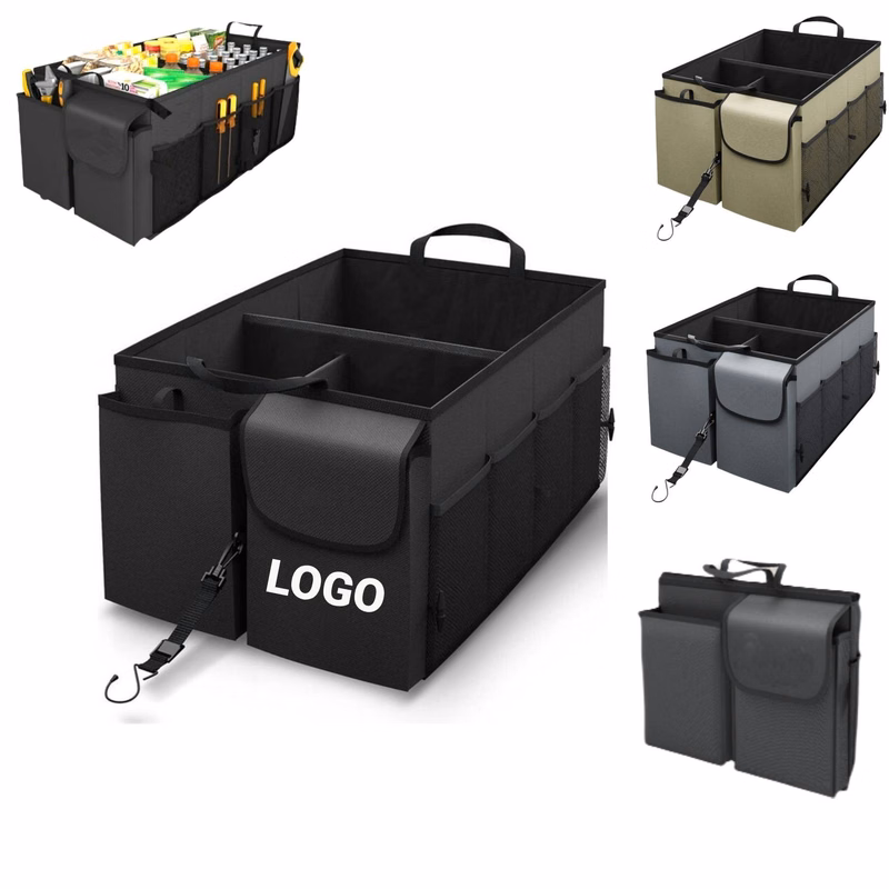 Large Capacity Car Trunk Organizer Collapsible Design For Suv Sedan