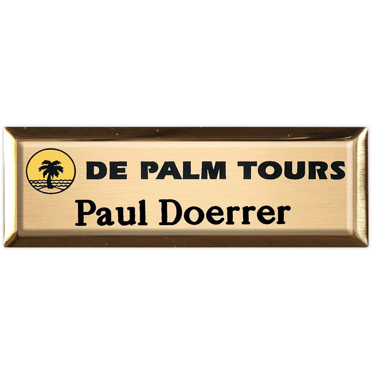 New York Executive Metal Name Badge (Standard Size 1" x 3") 1