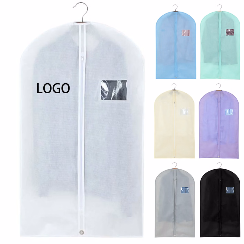 MOQ 50 Non Woven Garment Bag Dust Cover Organizer