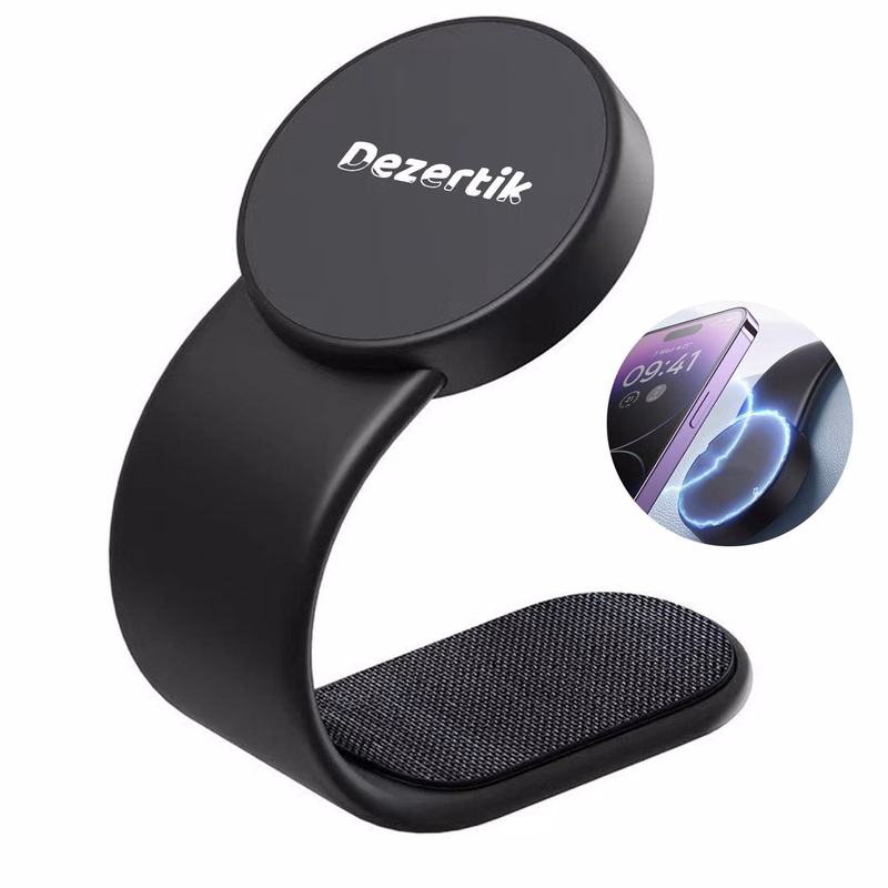 Bendable Magnetic Car Phone Holder – Suction Mount Design